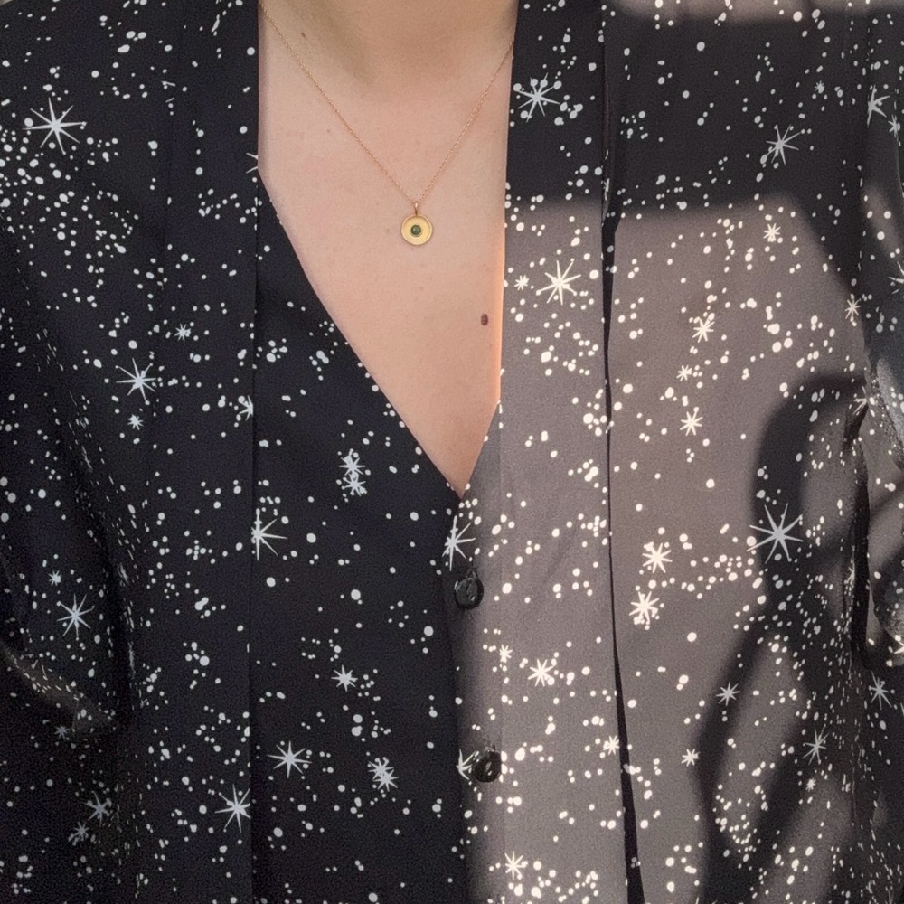 Elegant Black and White blouse